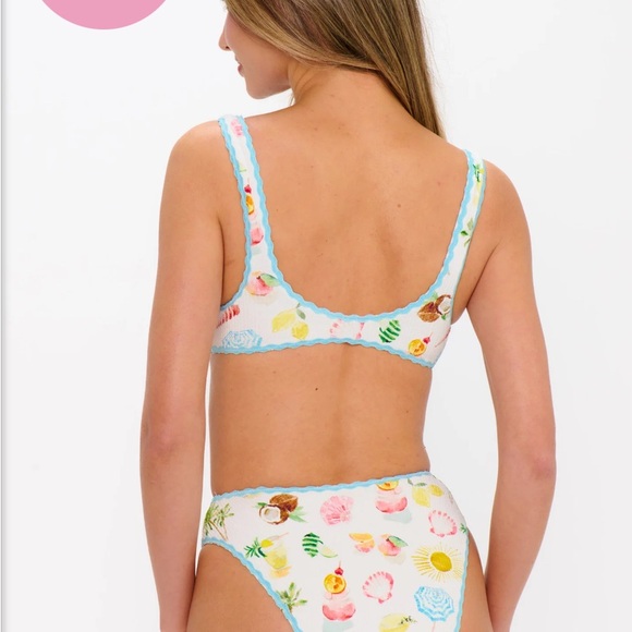 Colorful Patterned Bikini Top - Picture 6 of 6